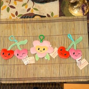 Cute Plush Key & Card Holder Set